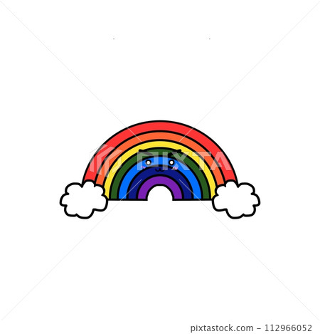 Simple rainbow illustration ~Rainbow~ 112966052