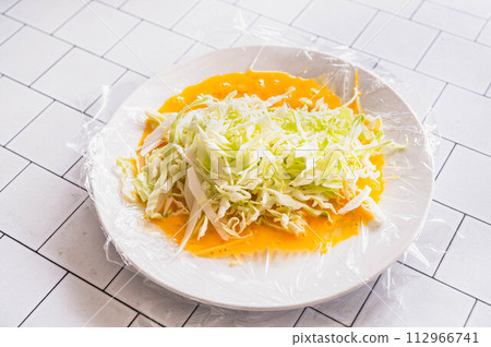put cabbage on eggs put cabbage on eggs 112966741