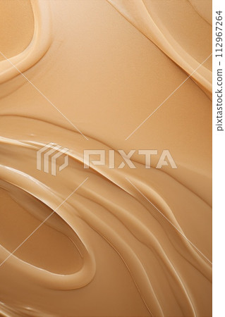 Wet sandy shore abstract texture top view 112967264