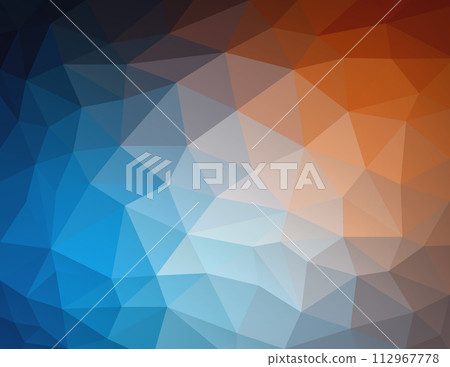 Abstract Nature Geometric Triangular Low Poly Background, Vector Illustration 112967778