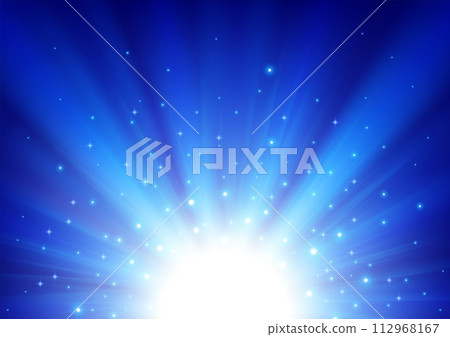 Illuminated Blue Light Background, Vector Illustration 112968167