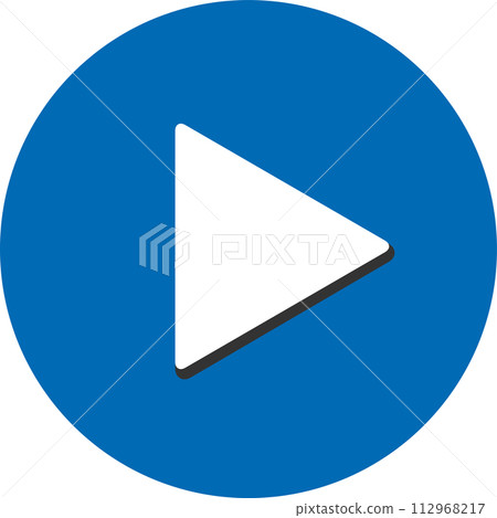 影片播放按鈕圖標 影片播放按鈕圖標 112968217