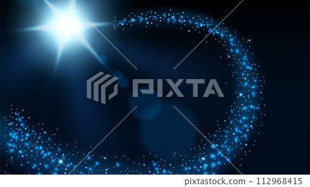 Magic Blue Glitter Sparkles, Vector Illustration Magic Blue Glitter Sparkles, Vector Illustration 112968415