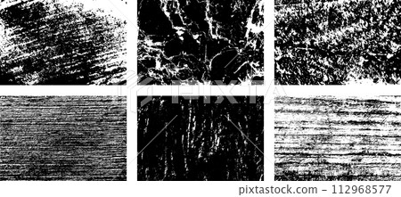 Black and white grunge. Distress overlay texture. Abstract surface dust and rough dirty wall background concept. Distress illustration simply place over object to create grunge effect. Vector EPS10. 112968577