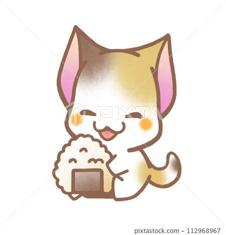 飯糰和印花布貓 112968967