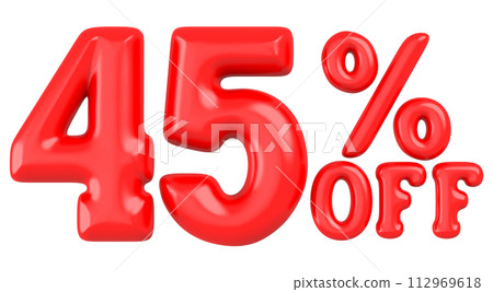 Number 3D Render For Discount  112969618