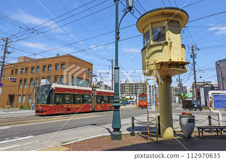 Hakodate City Tram Old Control Tower Hakodate City Tram Old Control Tower 112970635