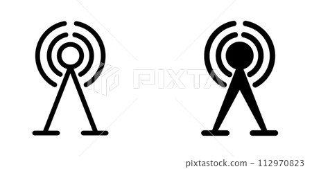 Illustration Vector graphic of tower icon template Illustration Vector graphic of tower icon template 112970823