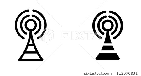 Illustration Vector graphic of tower icon template 112970831