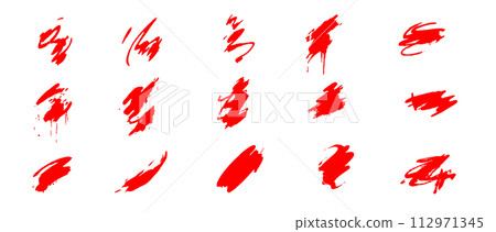 Analog touch material, brush strokes 112971345