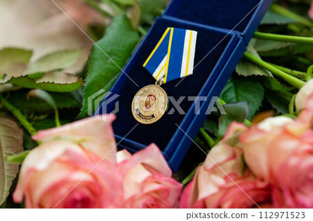 Honorary award for an employee of the Russian FSB in flowers. 112971523
