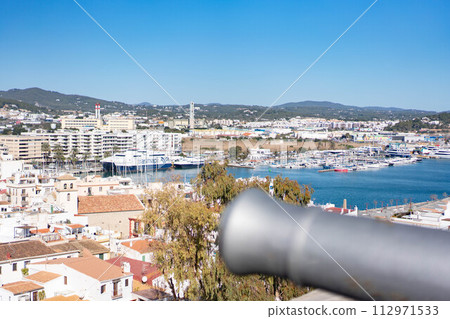 Ibiza castle cityscape Ibiza castle cityscape 112971533