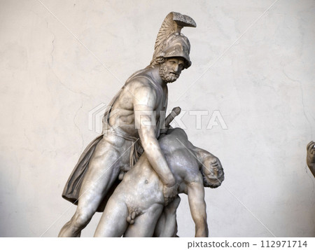 signoria place florence italy statue detail 112971714