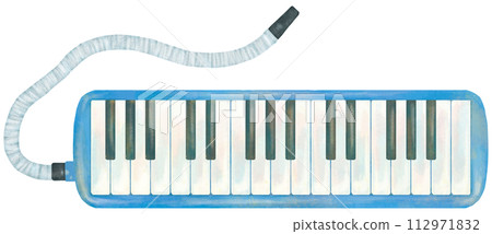 帶軟管的鍵盤口琴插圖 112971832