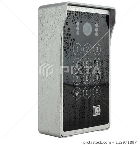 Waterproof Access Control System with Raindrops. Waterproof Access Control System with Raindrops. 112971897