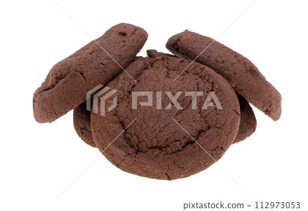 brownie cookies isolated brownie cookies isolated 112973053