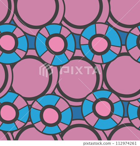 Seamless pattern with geometric aboriginal ornament. Ethnic tribal rounded color background. Afican, australian motiph. Dots painting. Vector illustration, template design for cloth, card, fabric Seamless pattern with geometric aboriginal ornament. Ethnic tribal rounded color background. Afican, australian motiph. Dots painting. Vector illustration, template design for cloth, card, fabric 112974261