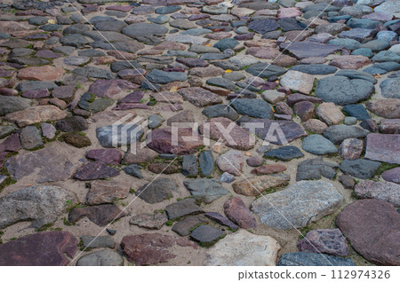 Cobblestone surface texture Cobblestone surface texture 112974326