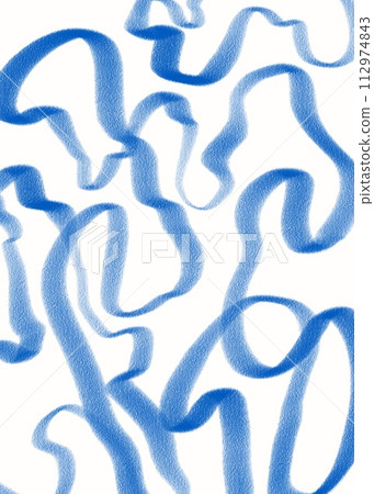 Hand drawn blue abstract shapes made with pencil watercolor digital background Hand drawn blue abstract shapes made with pencil watercolor digital background 112974843