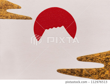 金雲太陽和富士山 金雲太陽和富士山 112976513