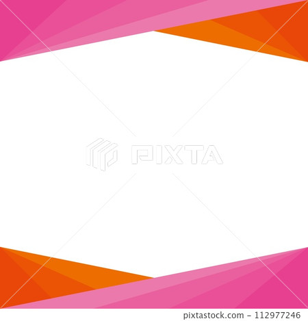 Geometric pattern frame triangle white space 112977246