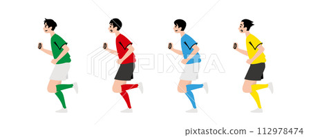 跑步的足球員 跑步的足球員 112978474