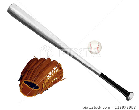 Baseball equipment set (metal) Baseball equipment set (metal) 112978998