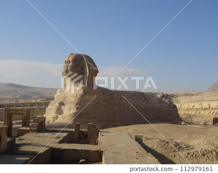 吉薩大獅身人面像,開羅,埃及 吉薩大獅身人面像,開羅,埃及 112979161