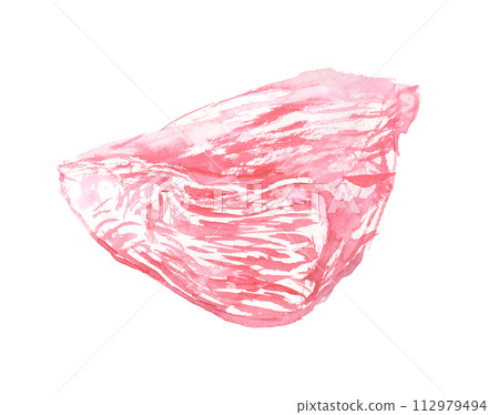 Beef Ichibo illustration drawn in watercolor 112979494