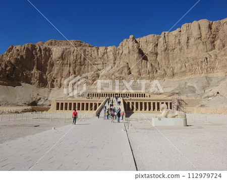 Queen Hatshepsut Mortuary Temple Luxor Egypt Queen Hatshepsut Mortuary Temple Luxor Egypt 112979724