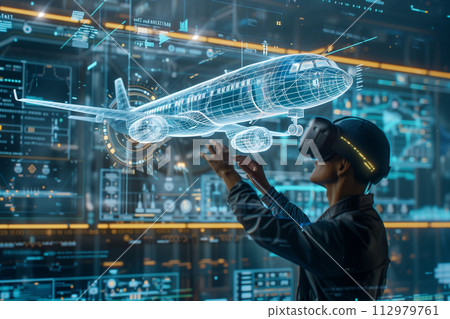 使用AR技術的尖端飛機開發現場 112979761
