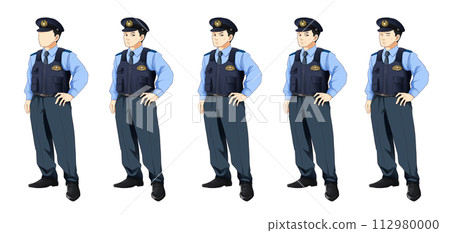 老年警官臉部表情採集 112980000