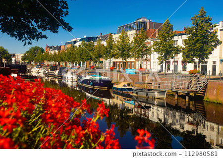Mark River embankment in Breda, Netherlands Mark River embankment in Breda, Netherlands 112980581