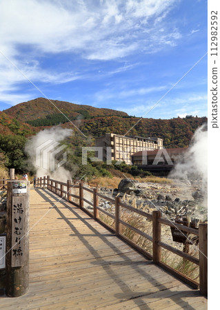 雲仙地獄七地獄的秋景(11月/長崎縣雲仙市) 雲仙地獄七地獄的秋景(11月/長崎縣雲仙市) 112982592