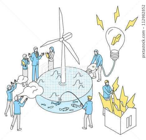 離岸風力發電形象 112982852