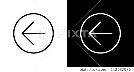 Simple and editable vector arrow icon Simple and editable vector arrow icon 112982986