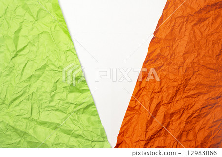 Closeup view of crumpled notebook paper Closeup view of crumpled notebook paper 112983066
