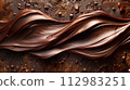 food background texture of liquid chocolate 112983251