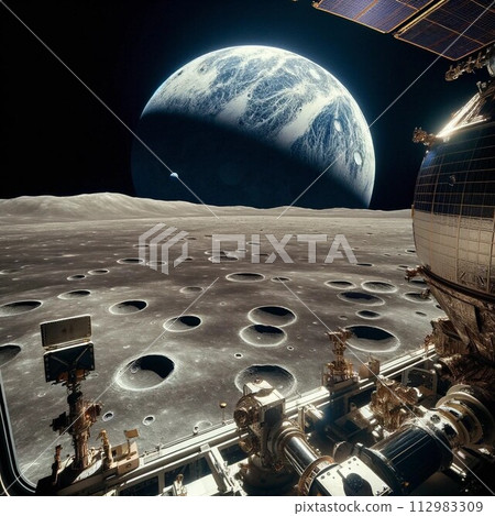 從月球基地看到的地球 從月球基地看到的地球 112983309