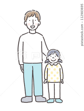 illustration of young family illustration of young family 112983695