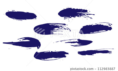 Handwriting of a brush. design materials Handwriting of a brush. design materials 112983887