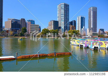 Shinobazu Pond Boat Pond Ueno Onshi Park Shinobazu Pond Boat Pond Ueno Onshi Park 112985198