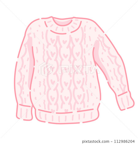 pink sweater illustration pink sweater illustration 112986204
