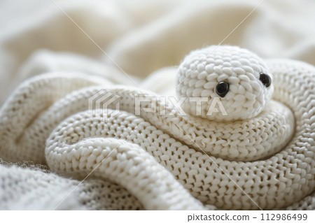毛線蛇娃娃“AI生成圖像” 112986499