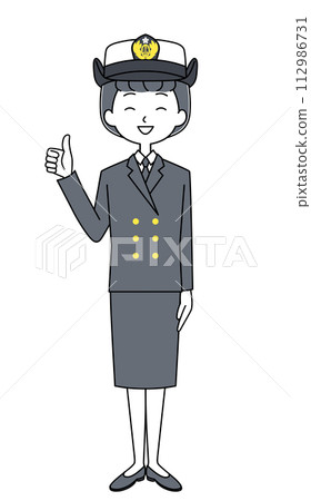 Good sign Maritime Self-Defense Force sergeant (winter uniform) illustration 112986731
