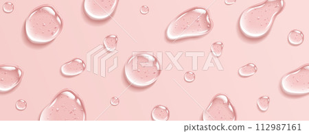Collagen gel drops realistic vector illustration set Collagen gel drops realistic vector illustration set 112987161