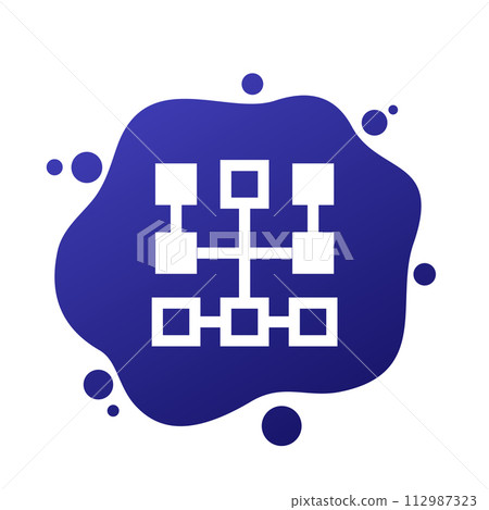 cluster vector icon for web cluster vector icon for web 112987323