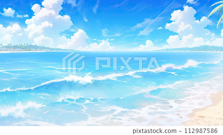 美麗的夏日海灘_4 112987586