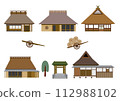 Old folk houses and thatched houses 112988102