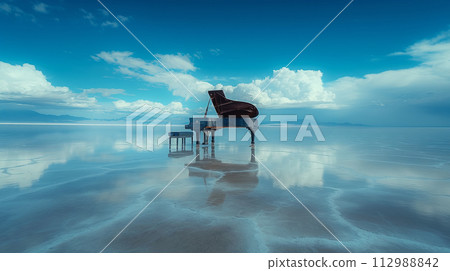 Piano on the Salar de Uyuni 112988842